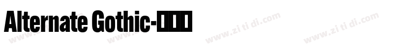 Alternate Gothic字体转换